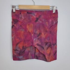 Janji Women's Pace 7" Shorts Biker Running Tie Dye Size Medium